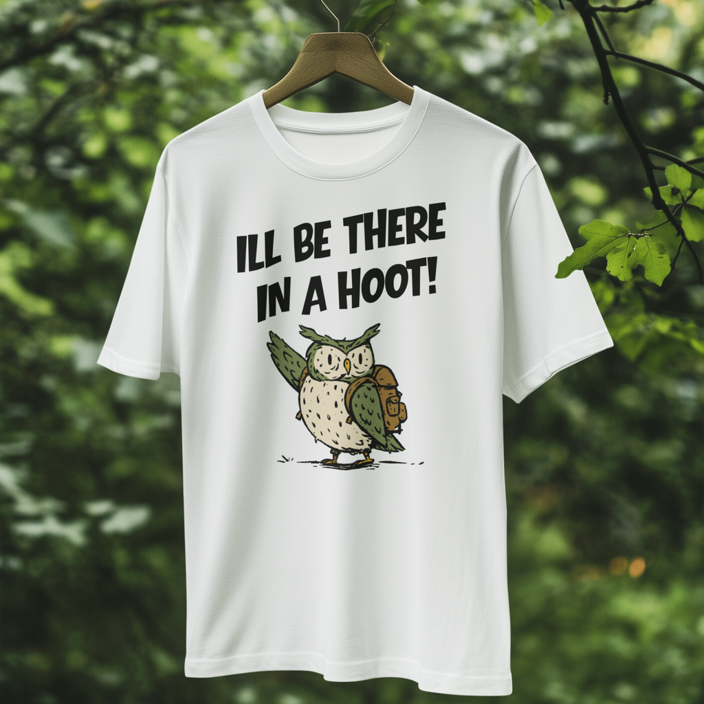 I'll Be There In A Hoot Owl T-shirt